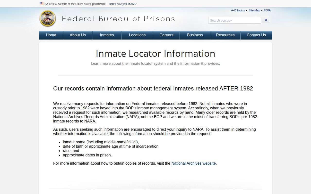 Federal custody definitions for Montgomery County Jail release transfers